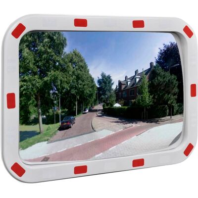 Espejo De Tráfico Convexo Rectangular Con Reflectores 40 X 60cm Vidaxl Espejo De Tráfico Convexo Rectangular Con Reflectores 40 X 60cm Vidaxl