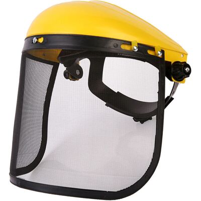 OEM Visera De Malla De Acero Y Protectores Auditivos Ajustables, Protección Para La Cara, La Frente Y Los Oídos OEM Visera De Malla De Acero Y Protectores Auditivos Ajustables, Protección Para La Cara, La Frente Y Los Oídos
