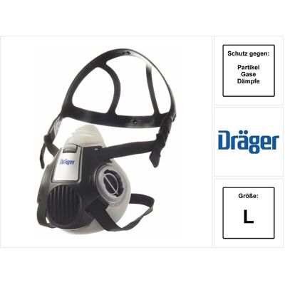 Drager - Mascarilla X-plore® 3300 Placa Facial De Tpe Blando Talla L Drager - Mascarilla X-plore® 3300 Placa Facial De Tpe Blando Talla L