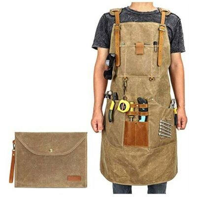OEM Delantal De Trabajo De Tela Encerada Para Hombre Y Mujer Con Bolsillo Y Tirantes Acolchados, Hebilla De Liberación Rápida, Ajustable Hasta La Talla Xxl. OEM Delantal De Trabajo De Tela Encerada Para Hombre Y Mujer Con Bolsillo Y Tirantes Acolchados, Hebilla De Liberación Rápida, Ajustable Hasta La Talla Xxl.