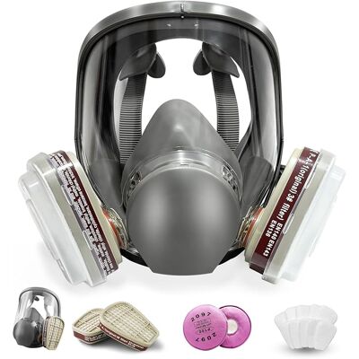 OEM Mascarilla Respiratoria Reutilizable Con Filtros, Mascarilla Protectora Contra Gases, Mascarilla Antipolvo Para Pintar, Soldar, Humos Orgánicos, Lijar Y Grafiti. OEM Mascarilla Respiratoria Reutilizable Con Filtros, Mascarilla Protectora Contra Gases, Mascarilla Antipolvo Para Pintar, Soldar, Humos Orgánicos, Lijar Y Grafiti.