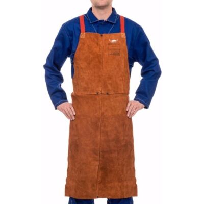 Weldas - Mandil Para Soldadura En Cuero Serraje Vacuno Lava Brown 107 X 60 Cm Weldas - Mandil Para Soldadura En Cuero Serraje Vacuno Lava Brown 107 X 60 Cm