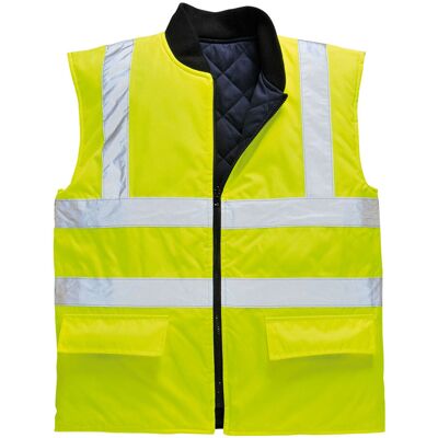 Portwest - Chaleco De Calor Flúor Naranja/ Amarillo Reversible 300d Industria S469 Xxl Amarillo Portwest - Chaleco De Calor Flúor Naranja/ Amarillo Reversible 300d Industria S469 Xxl Amarillo