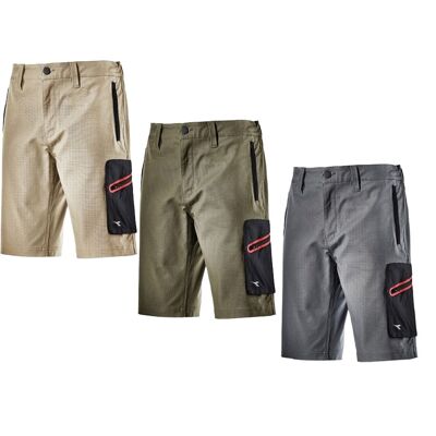Diadora - Bermuda De Trabajo Utility Bermuda Stretch - M - Gris Diadora - Bermuda De Trabajo Utility Bermuda Stretch - M - Gris