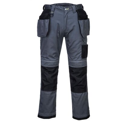 Portwest - Pantalones De Trabajo Holster Pw3 Bolsillo Grande Lateral Regular T602 33 Pulgadas Gris/negro Portwest - Pantalones De Trabajo Holster Pw3 Bolsillo Grande Lateral Regular T602 33 Pulgadas Gris/negro