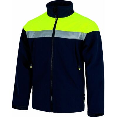 Chaqueta Workshell Fluor Con Cinta Reflectante Workteam S9505 De Alta Capacidad Térmica Chaqueta Workshell Fluor Con Cinta Reflectante Workteam S9505 De Alta Capacidad Térmica