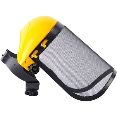 OEM Visera De Malla De Acero Y Protectores Auditivos Ajustables, Protección Facial, Frontal Y Auditiva, Mascarilla Protectora De Seguridad Amarilla Para Jardín OEM Visera De Malla De Acero Y Protectores Auditivos Ajustables, Protección Facial, Frontal Y Auditiva, Mascarilla Protectora De Seguridad Amarilla Para Jardín