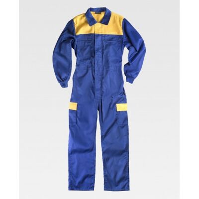 Buzo Básico De Trabajo Multibolsillos Combi Workteam C4502 50 Azulina+amarillo Buzo Básico De Trabajo Multibolsillos Combi Workteam C4502 50 Azulina+amarillo