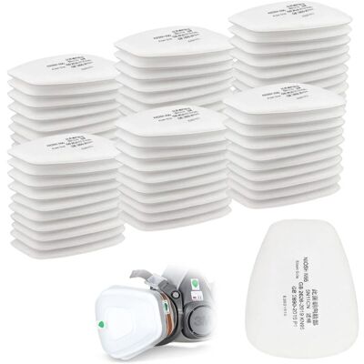Filtros De Algodón Tonchean, Paquete De 60 Unidades, Para Mascarillas 3m – Filtros De Inserción 5n11 Cn – Alta Permeabilidad Y Baja Resistencia – Compatibles Con Las Mascarillas 3m 6000/6200/6800/7501 Filtros De Algodón Tonchean, Paquete De 60 Unidades, Para Mascarillas 3m – Filtros De Inserción 5n11 Cn – Alta Permeabilidad Y Baja Resistencia – Compatibles Con Las Mascarillas 3m 6000/6200/6800/7501