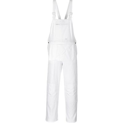 Portwest - Peto De Trabajo 100% Algodón Pre-encogido Color Blanco Painters Bolton S810 Xl Blanco Portwest - Peto De Trabajo 100% Algodón Pre-encogido Color Blanco Painters Bolton S810 Xl Blanco