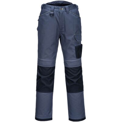 Portwest - Pantalón Elástico Y Ligero Multi Bolsillos Antiabrasión Pw304 44 Pulgadas Gris/negro Portwest - Pantalón Elástico Y Ligero Multi Bolsillos Antiabrasión Pw304 44 Pulgadas Gris/negro