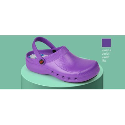 Dian - Zuecos Sanitarios Con Celdas Antideslizantes En La Suela Eva Plus 46 Violeta Dian - Zuecos Sanitarios Con Celdas Antideslizantes En La Suela Eva Plus 46 Violeta