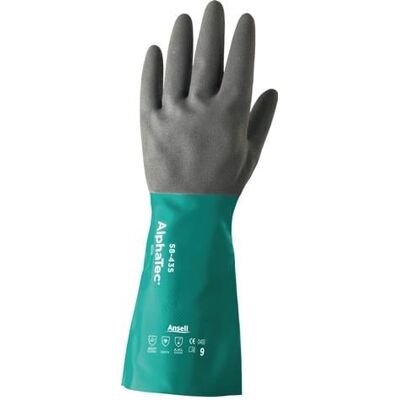 ANSELL Guante Químico Alphatec 58-435 Talla 9 Verde/gris En 388,en 374,en 1149 Cat.iii (por 12) ANSELL Guante Químico Alphatec 58-435 Talla 9 Verde/gris En 388,en 374,en 1149 Cat.iii (por 12)