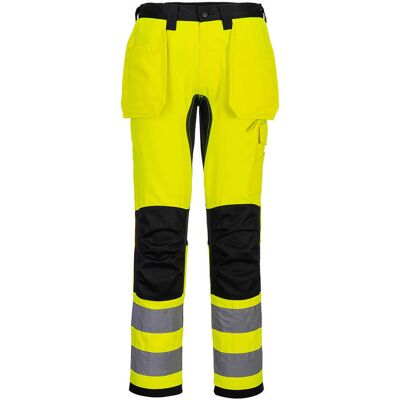 Portwest - Pantalón De Trabajo De A.v Flúor Con Paneles Elásticos 4 Sentidos, Bolsillos Para Rodilleras Cd889 33 Pulgadas Amarillo / Negro Portwest - Pantalón De Trabajo De A.v Flúor Con Paneles Elásticos 4 Sentidos, Bolsillos Para Rodilleras Cd889 33 Pulgadas Amarillo / Negro