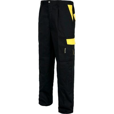 Pantalón Industrial Bicolor Con Bolsillo De Carga Workteam Future Wf1550 38 Negro+amarillo Pantalón Industrial Bicolor Con Bolsillo De Carga Workteam Future Wf1550 38 Negro+amarillo