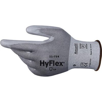 Guantes de trabajo Ansell HyFlex 11-754 Grises - Resistentes a cortes Guantes de trabajo Ansell HyFlex 11-754 Grises - Resistentes a cortes
