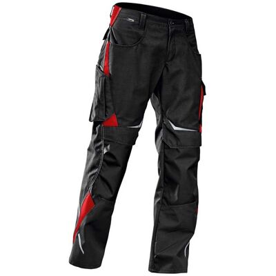 Kubler - Pantalón De Trabajo Negro/rojo, Gr.27 Kubler - Pantalón De Trabajo Negro/rojo, Gr.27
