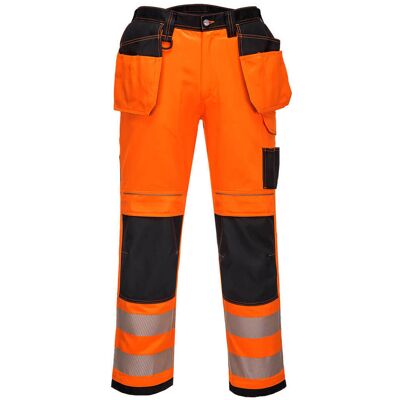 Pantalón Elástico De Alta Visibilidad Pw3 Flúor Bicolor Bolsillos Multi-uso De Pistolera Y Para Rodilleras Portwest Pw306 40 Pulgadas Naranja/negro Pantalón Elástico De Alta Visibilidad Pw3 Flúor Bicolor Bolsillos Multi-uso De Pistolera Y Para Rodilleras Portwest Pw306 40 Pulgadas Naranja/negro