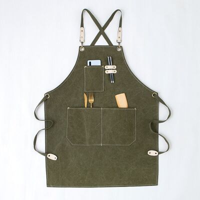 OEM Delantal De Trabajo De Lona Resistente Con Bolsillo Para Guardar Herramientas, Delantal Cruzado En La Espalda Para Hombres Y Mujeres (verde, 80 Cm) -crezuo OEM Delantal De Trabajo De Lona Resistente Con Bolsillo Para Guardar Herramientas, Delantal Cruzado En La Espalda Para Hombres Y Mujeres (verde, 80 Cm) -crezuo