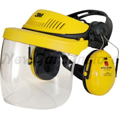 NEWGARDEN Amarillo Visera De Protección Con Orejeras Para El Trabajo 52471167 NEWGARDEN Amarillo Visera De Protección Con Orejeras Para El Trabajo 52471167