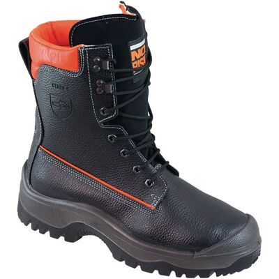 OEM Botas De Seguridad Forestal Norisk Talla 44 Cuero Negro / Naranja S3 Src En20345 / En17249 OEM Botas De Seguridad Forestal Norisk Talla 44 Cuero Negro / Naranja S3 Src En20345 / En17249