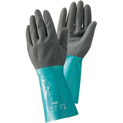 Ansell - Guantes De Protección Contra Productos Químicos -alphatec 58-435- T8 (por 12) Ansell - Guantes De Protección Contra Productos Químicos -alphatec 58-435- T8 (por 12)