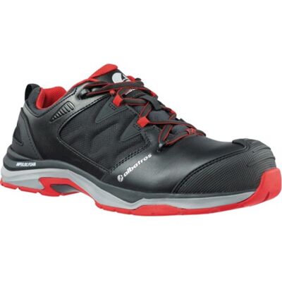 ALBATROS Zapato De Seguridad Ultratrail Black Talla Baja 41 Piel Negro / Rojo ALBATROS Zapato De Seguridad Ultratrail Black Talla Baja 41 Piel Negro / Rojo