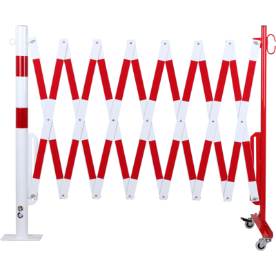 Certeo - Poste Barrera Con Rejas De Pantógrafo Tubo Redondo Ø 60 Mm Certeo - Poste Barrera Con Rejas De Pantógrafo Tubo Redondo Ø 60 Mm