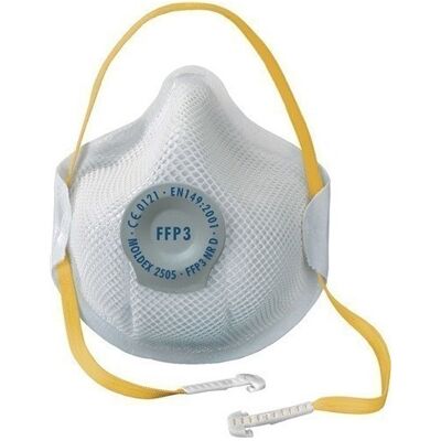 Moldex Máscara Anti Polvo 2505 Válvula, Ffp3 Nr D (por 10) Moldex Máscara Anti Polvo 2505 Válvula, Ffp3 Nr D (por 10)