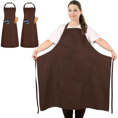 OEM Delantal Grande De Chef (2 Piezas), Delantal Unisex Para Cafetería, Delantal Impermeable Con 2 Bolsillos Para Cocinar, Barbacoa, Trabajo, Delantal Profesional Para Camarero, Artista, Peluquero (talla OEM Delantal Grande De Chef (2 Piezas), Delantal Unisex Para Cafetería, Delantal Impermeable Con 2 Bolsillos Para Cocinar, Barbacoa, Trabajo, Delantal Profesional Para Camarero, Artista, Peluquero (talla