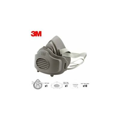 OEM Mascarilla Protectora 3m 3200 (media Máscara Contra Partículas/polvo) + Filtro De Algodón 3701 + Cubierta De Filtro De Algodón 3700 OEM Mascarilla Protectora 3m 3200 (media Máscara Contra Partículas/polvo) + Filtro De Algodón 3701 + Cubierta De Filtro De Algodón 3700