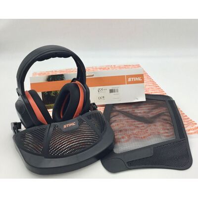 Stihl Visera De Protección Integral Negra Con Protección Auditiva Stihl Visera De Protección Integral Negra Con Protección Auditiva