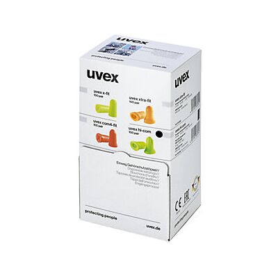 Uvex - Tapones De Protección Auditiva Hi-com Ue 100 Pares Snr 24 Db Uvex - Tapones De Protección Auditiva Hi-com Ue 100 Pares Snr 24 Db