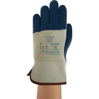 ANSELL Guante Activarmr® Hycron® 27-607 Talla 10 Blanco / Azul Bw-jersey M.nitril (paquete De 12) ANSELL Guante Activarmr® Hycron® 27-607 Talla 10 Blanco / Azul Bw-jersey M.nitril (paquete De 12)