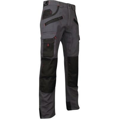 Lma - Pantalones De Trabajo Argile Talla 56 Gris/negro Multibolsillos Lma - Pantalones De Trabajo Argile Talla 56 Gris/negro Multibolsillos
