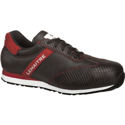 LEMAITRE Zapato De Seguridad Ben Tamaño 46 Negro / Rojo S3 Src En Iso 20345 Bovine Cuero Le LEMAITRE Zapato De Seguridad Ben Tamaño 46 Negro / Rojo S3 Src En Iso 20345 Bovine Cuero Le