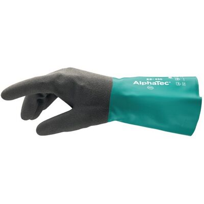 ANSELL Guante De Protección Química Alphatec 58-430 Talla 10 Verde / Gris En 388.en 374.en 1149 Kat.iii (paquete De 12) ANSELL Guante De Protección Química Alphatec 58-430 Talla 10 Verde / Gris En 388.en 374.en 1149 Kat.iii (paquete De 12)