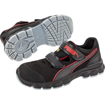 Puma Safety Aviat Low Esd Src Zapatos Negro Rojo Puma Safety Aviat Low Esd Src Zapatos Negro Rojo