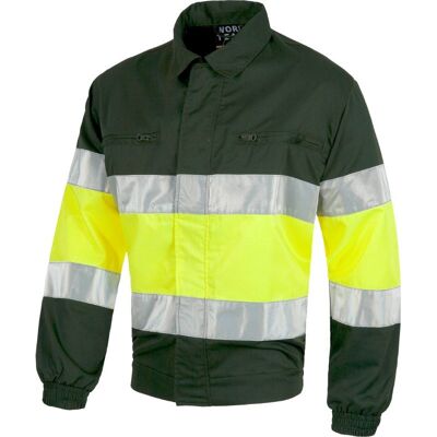 Cazadora De Cierre De Cremallera Con Amarillo Y Naranja De Alta Visibilidad Workteam C4110 Xl Verde Oscuro+amarillo A.v. Cazadora De Cierre De Cremallera Con Amarillo Y Naranja De Alta Visibilidad Workteam C4110 Xl Verde Oscuro+amarillo A.v.