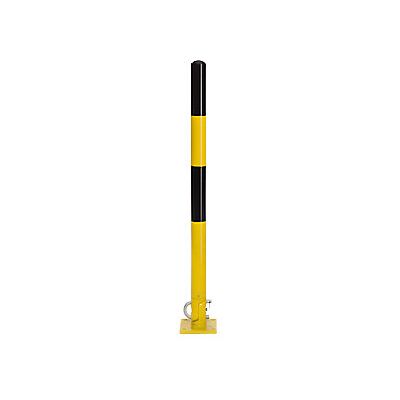 Certeo - Poste Inclinable Para Atornillar Negro Y Amarillo Certeo - Poste Inclinable Para Atornillar Negro Y Amarillo