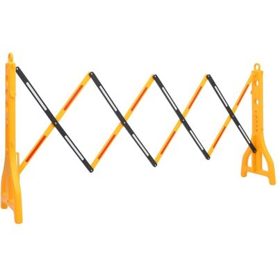 Barrera De Tráfico Plegable Amarillo Y Negro 250x38x96 Cm Vidaxl Barrera De Tráfico Plegable Amarillo Y Negro 250x38x96 Cm Vidaxl