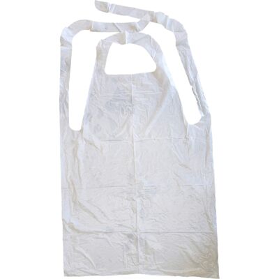 OEM Delantal Desechable De Plástico Blanco Mt Products De 46" X 26" De Alta Resistencia - Paquete De 100 OEM Delantal Desechable De Plástico Blanco Mt Products De 46" X 26" De Alta Resistencia - Paquete De 100