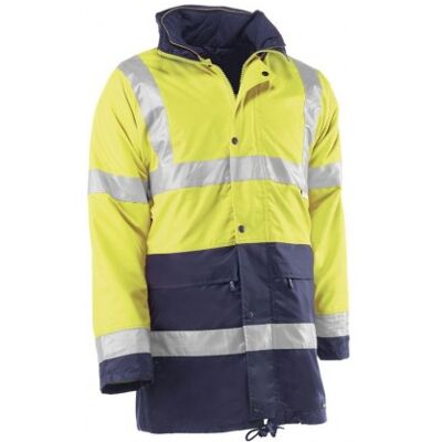 Juba - Hv780/xxl Parka Desmontable 100% Poliester Oxford/pu Bandas Reflectantes 3m Amarillo Fluo Juba - Hv780/xxl Parka Desmontable 100% Poliester Oxford/pu Bandas Reflectantes 3m Amarillo Fluo