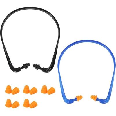 OEM Juego De 2 Diademas Con Tapones Para Los Oídos Y 5 Pares De Tapones De Silicona, Reducción De Ruido De 25 Db Snr, Reutilizables, Cómodos, Ideales Para Dormir, Viajar, Trabajar Y Obras De Construcción OEM Juego De 2 Diademas Con Tapones Para Los Oídos Y 5 Pares De Tapones De Silicona, Reducción De Ruido De 25 Db Snr, Reutilizables, Cómodos, Ideales Para Dormir, Viajar, Trabajar Y Obras De Construcción