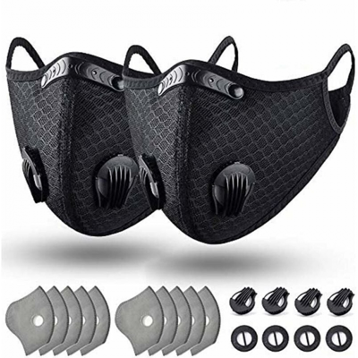 LINJOU Mascarilla Antipolvo Lavable Y Reutilizable Con Filtro Para Correr, Ciclismo Y Actividades Al Aire Libre. Mascarilla Protectora Antipolvo Anti-smog. Cintas Negras Para Las Orejas. Talla Única 5. LINJOU Mascarilla Antipolvo Lavable Y Reutilizable Con Filtro Para Correr, Ciclismo Y Actividades Al Aire Libre. Mascarilla Protectora Antipolvo Anti-smog. Cintas Negras Para Las Orejas. Talla Única 5.