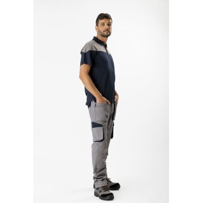 MAYTON Pantalón Combinado De Tejido Elástico, Protección De Rodillas Wf2650 Workteam Xl Gris+marino MAYTON Pantalón Combinado De Tejido Elástico, Protección De Rodillas Wf2650 Workteam Xl Gris+marino