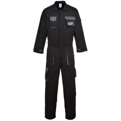 Portwest - Buzo De Trabajo Bicolor Contrast Con Puntos Reforzados Tx15 Xl Negro Portwest - Buzo De Trabajo Bicolor Contrast Con Puntos Reforzados Tx15 Xl Negro