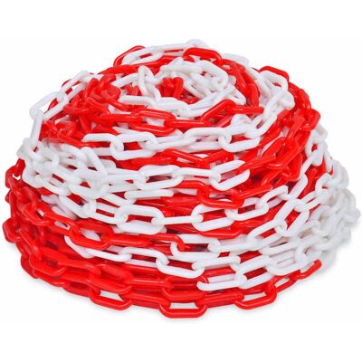 Cadenas De Advertencia 2 Unidades Plástico Rojo Y Blanco 30 M Vidaxl Cadenas De Advertencia 2 Unidades Plástico Rojo Y Blanco 30 M Vidaxl
