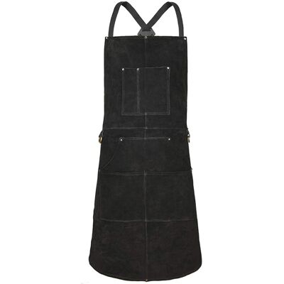 OEM Delantal De Soldadura, Delantal De Trabajo De Piel De Vacuno Con 6 Bolsillos, Resistente Al Calor E Ignífugo, Correas Ajustables, Negro. OEM Delantal De Soldadura, Delantal De Trabajo De Piel De Vacuno Con 6 Bolsillos, Resistente Al Calor E Ignífugo, Correas Ajustables, Negro.