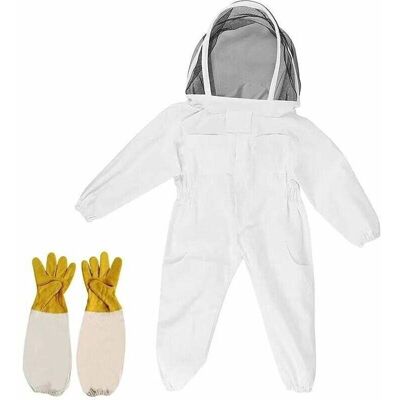 DPZO Traje De Apicultura Para Niños, De Algodón, Talla M, Incluye Chaqueta, Velo, Gorro Y Guantes, Protección Eficaz Durante Las Visitas A La Granja. DPZO Traje De Apicultura Para Niños, De Algodón, Talla M, Incluye Chaqueta, Velo, Gorro Y Guantes, Protección Eficaz Durante Las Visitas A La Granja.